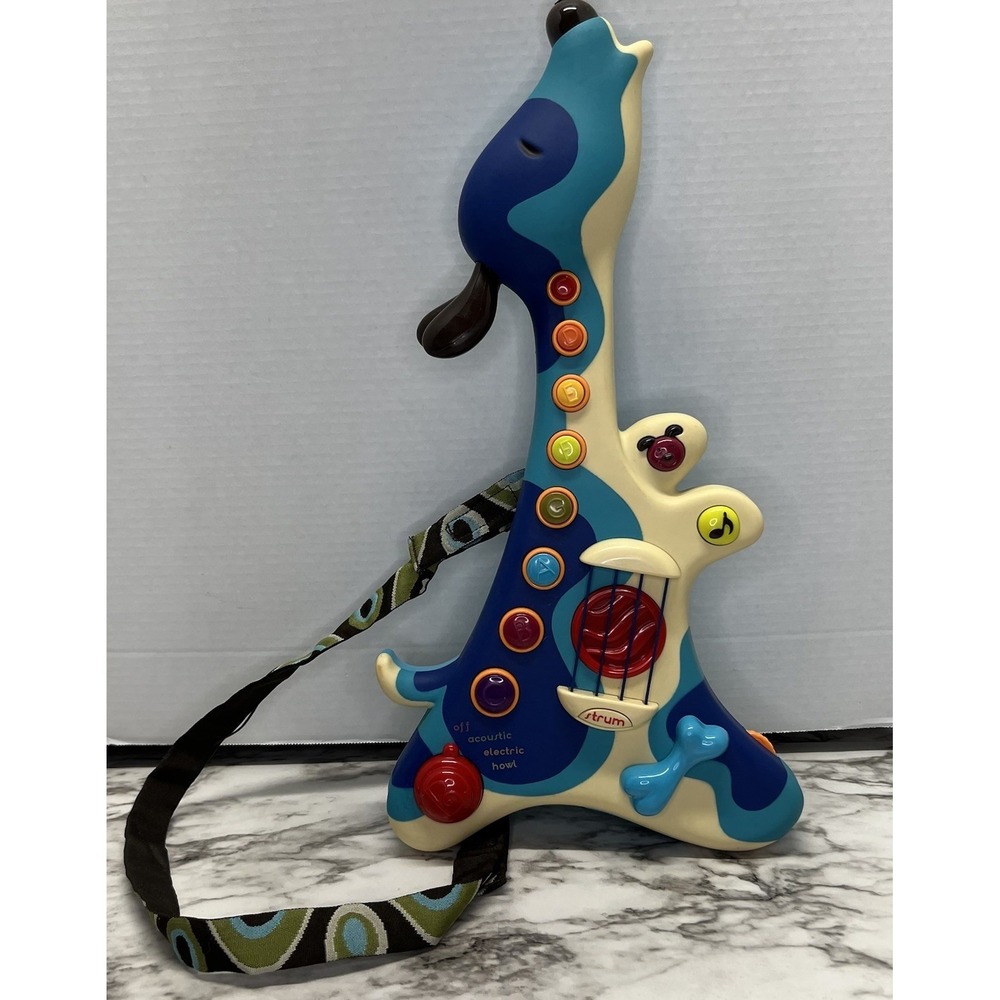 B Toys Electric Guitar Interactive Woofer Hound Dog Musical Instrument Music Toy